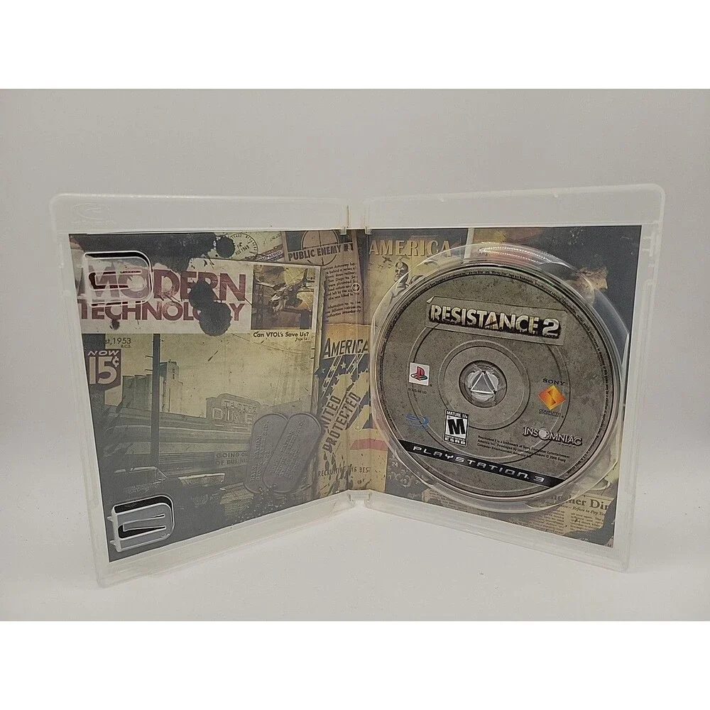 Sony Playstation3 PS3 Resistance 2 (2008) Case And Disc Only No Manual